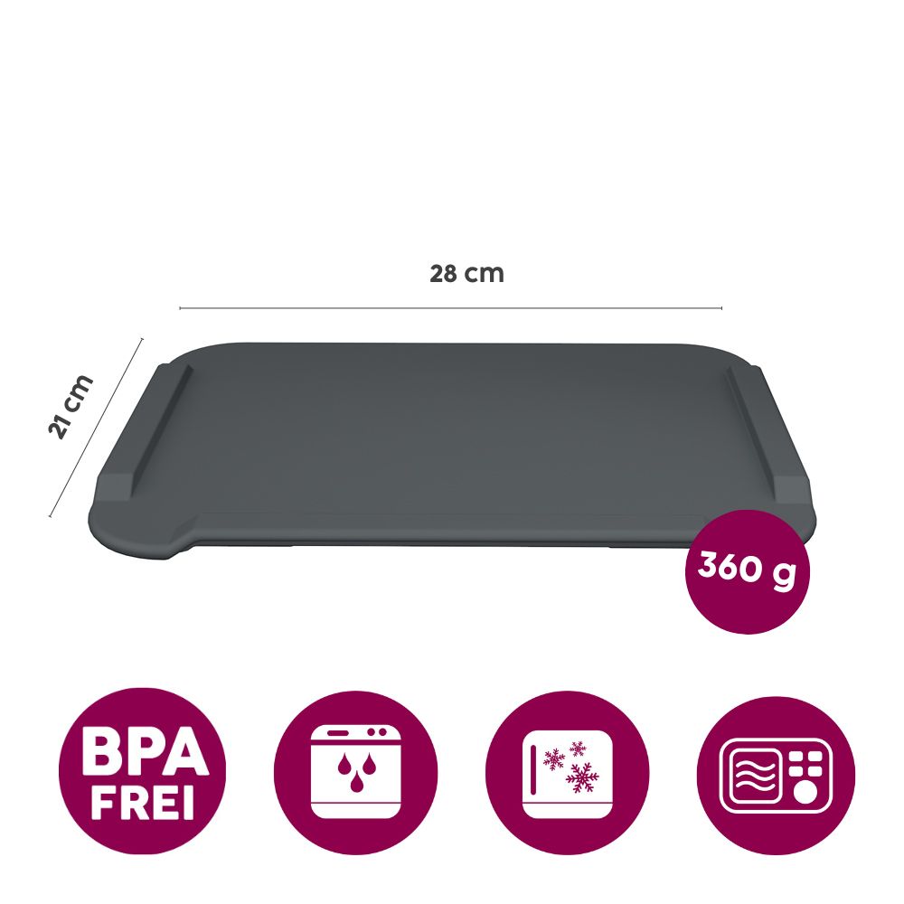 Großes Essbrettchen mit Zubereitungshilfe