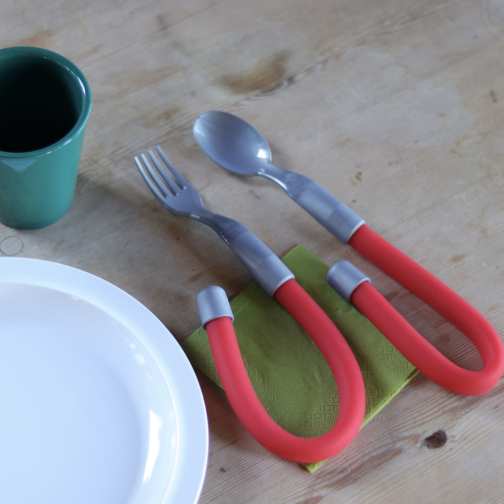 Kunststoff Löffel mit biegsamem Griff