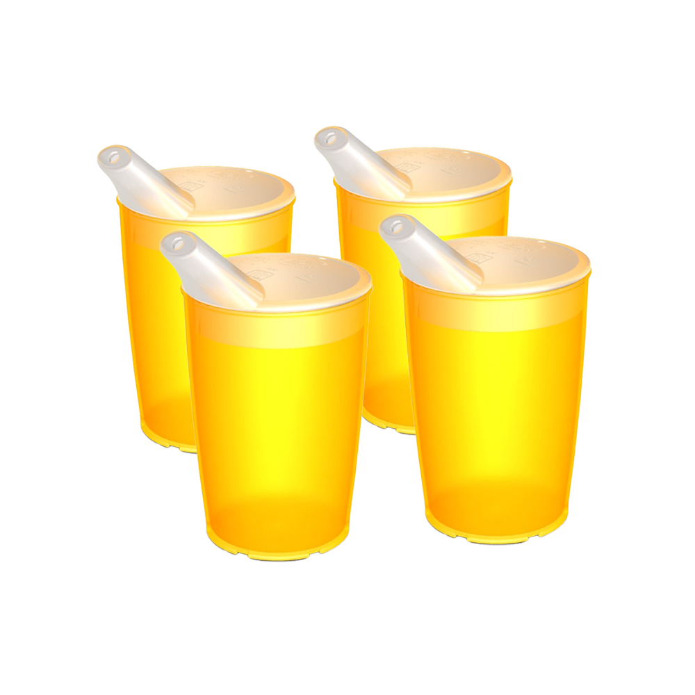 4er Cup Scale Set with Spouted Lid, small opening