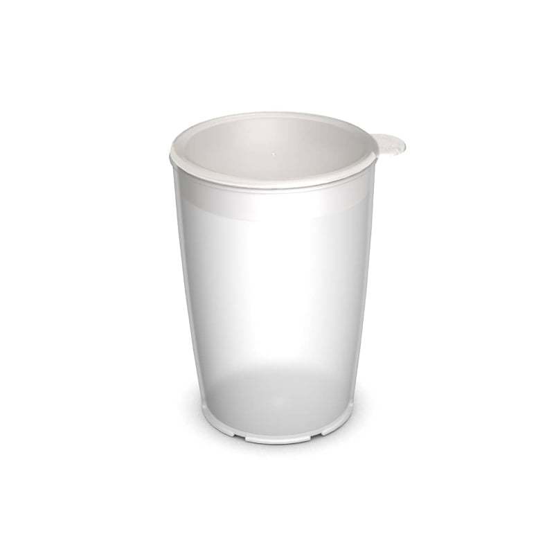 Pflegebecher mit geschlossenem Aufsatz