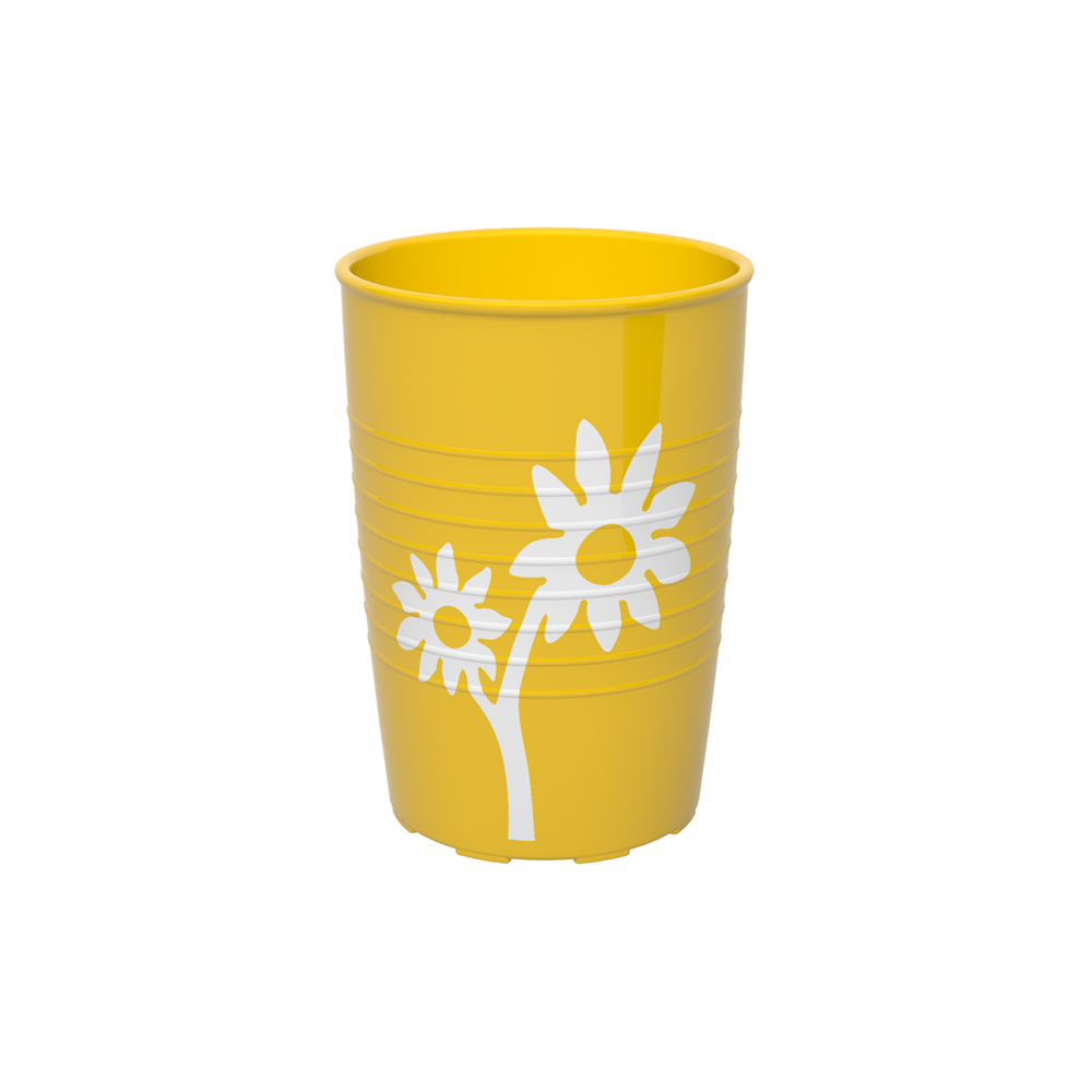 Becher mit Antirutsch-Trick Blume mit geschlossenem Aufsatz Becher mit Antirutsch-Trick Blume mit geschlossenem Aufsatz