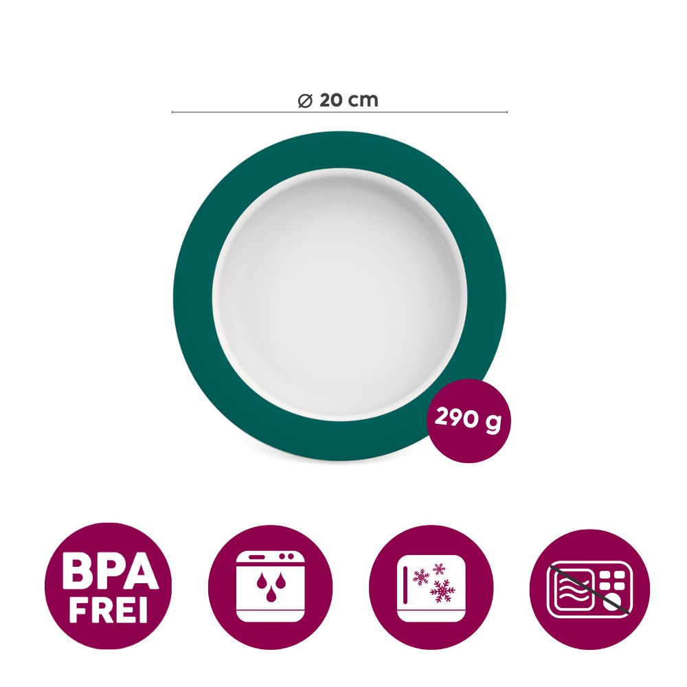 Small plate with sloped base 